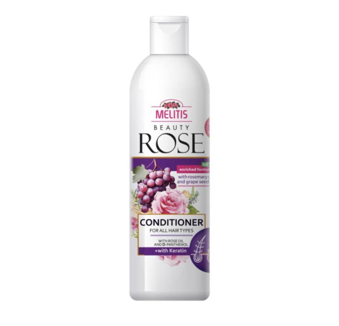 Балсам за коса „Melitis Beauty Rose“ с масло от розмарин и гроздови семки 250 ml