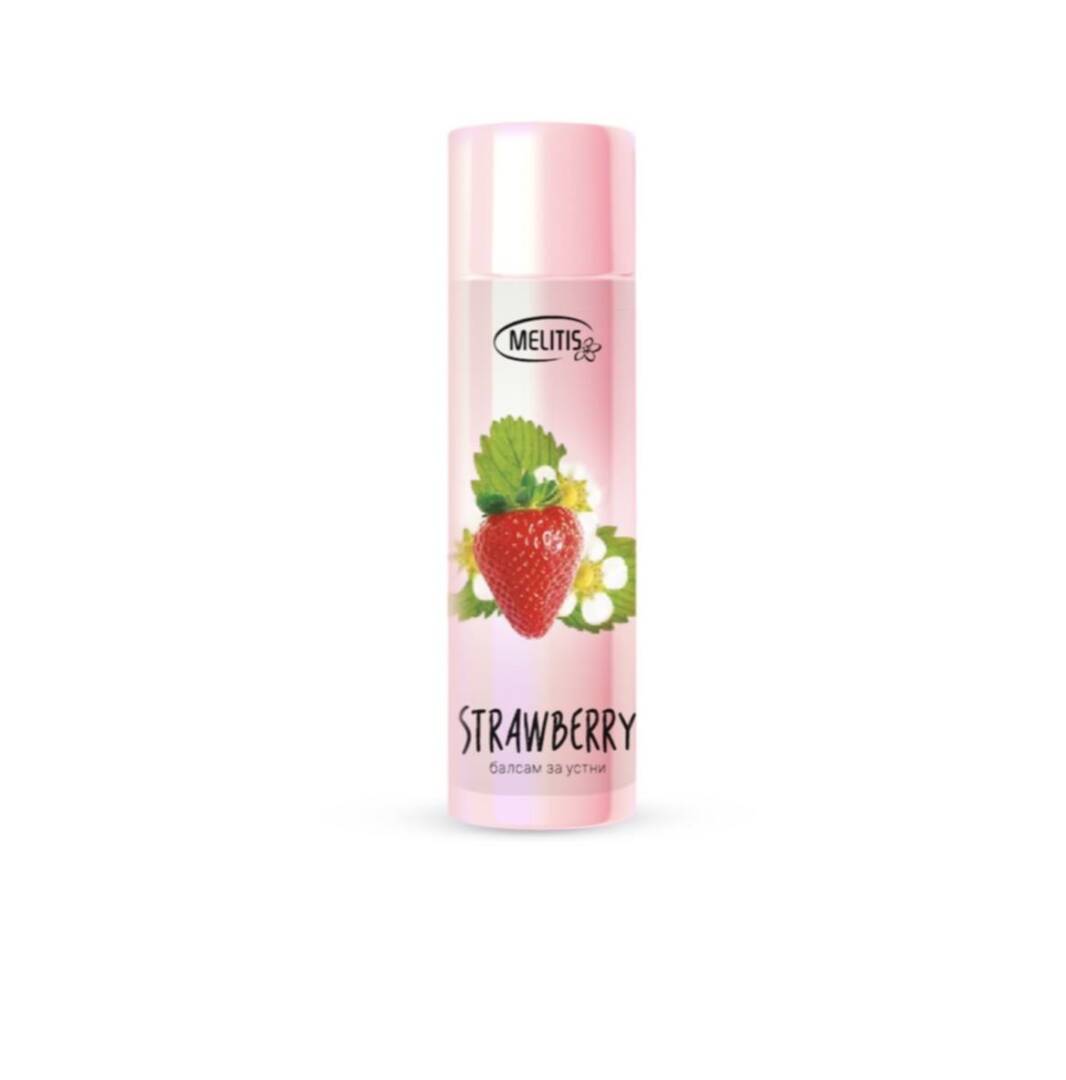 Балсам за устни „Melitis Beauty Rose“ с аромат на ягода