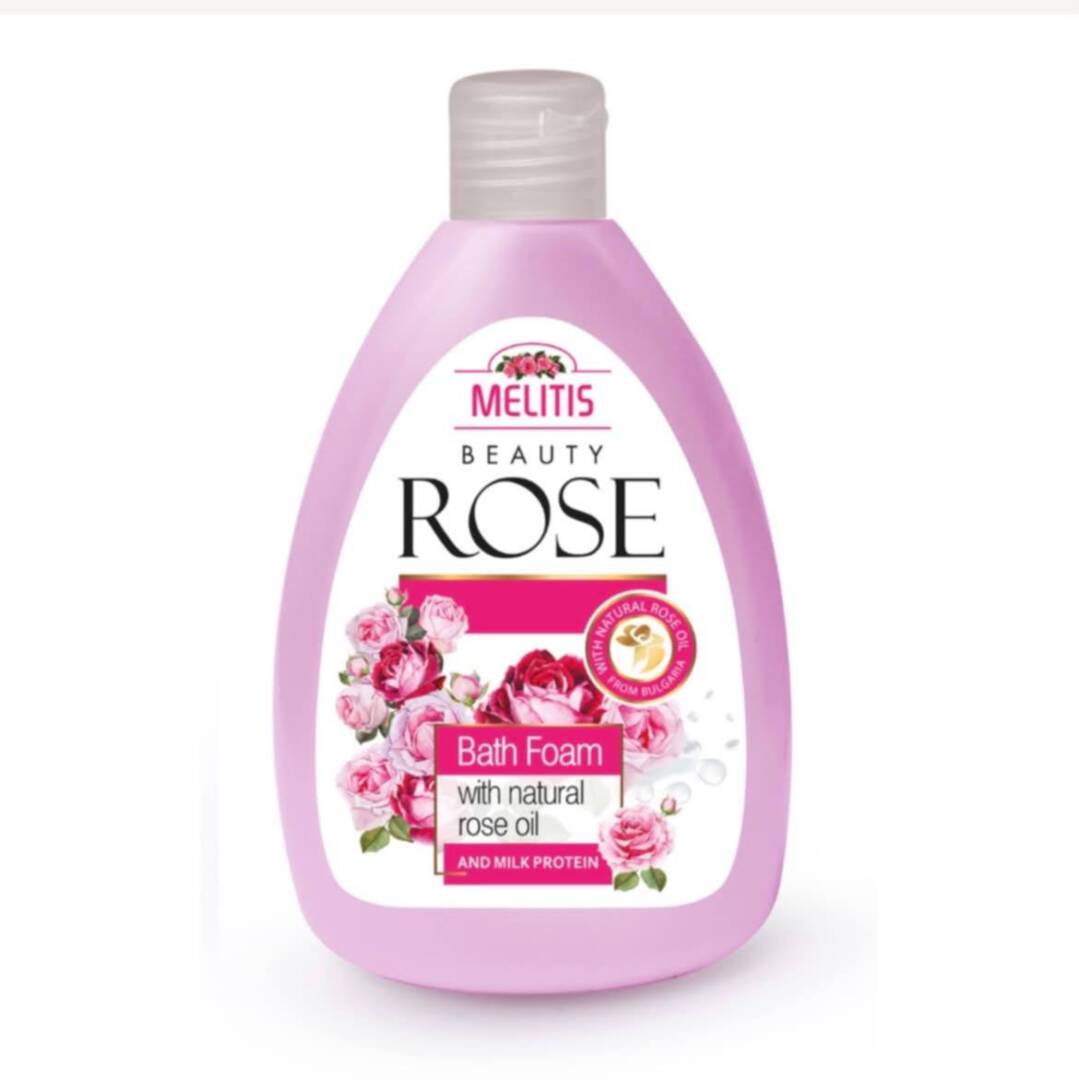 Пяна за вана “Melitis Beauty Rose” с натурално розово масло и млечен протеин 300 ml
